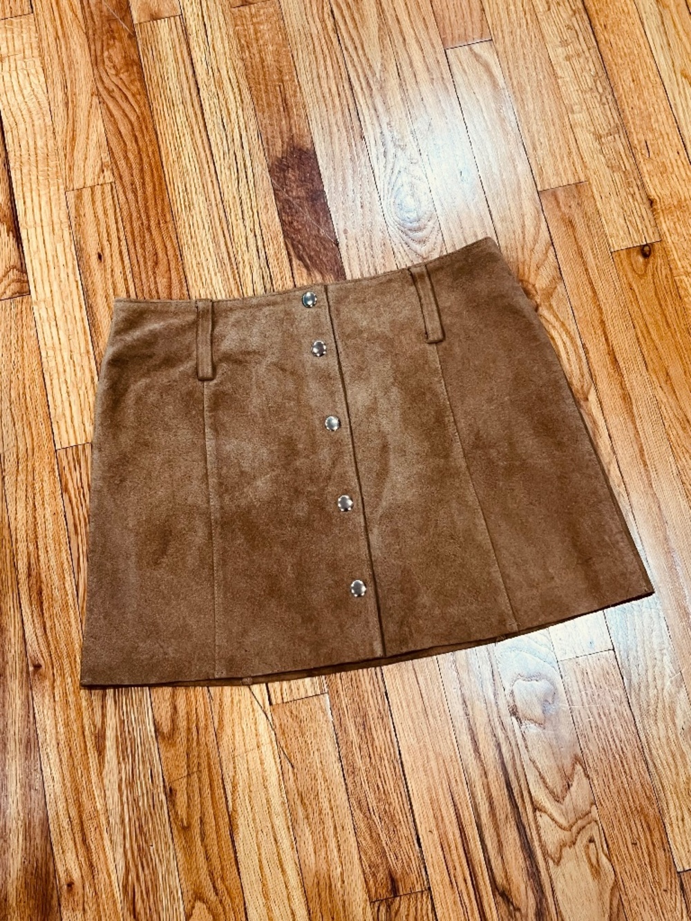 Y2K old navy leather mini skirt
